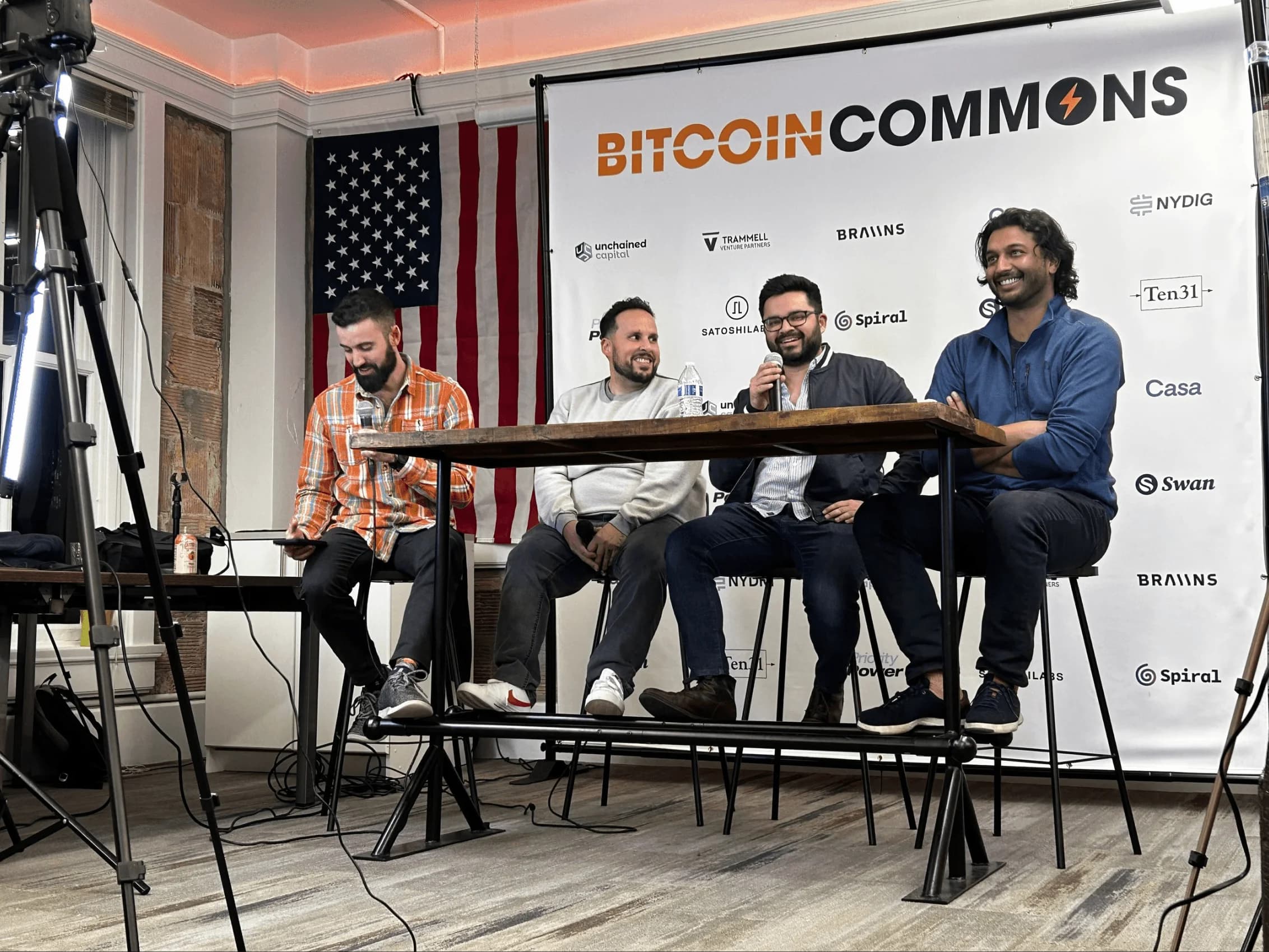 Speaking at a bitcoin conference